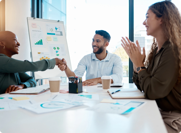 handshake-deal-teamwork-with-team-collaboration-partnership-meeting-planning-strategy-applause-vision-mission-startup-company-growth-development